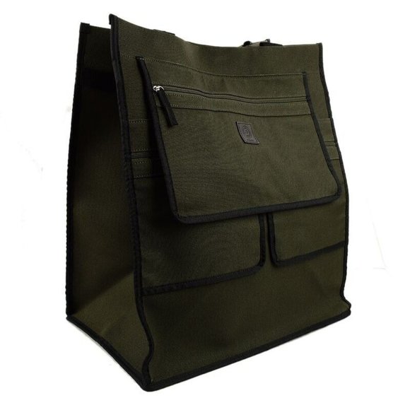 WANT LES ESSENTIELS Olive Green AUSTIN Organic Cotton Canvas Tote XL NWT
